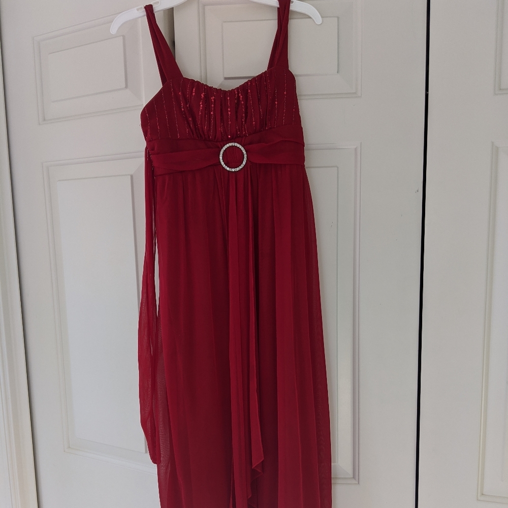 Floor length girls formal dress